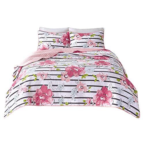 Comfort Spaces Zoe Flower Quilt Set Comfort Spaces Zoe Flower Quilt Set